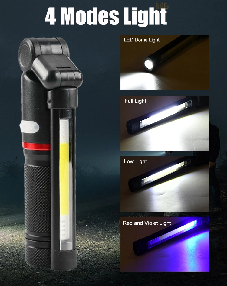 Glodmore2 Battery Rechargeable Portable COB LED Working Searching Lights Remote Work Light with Battery Case