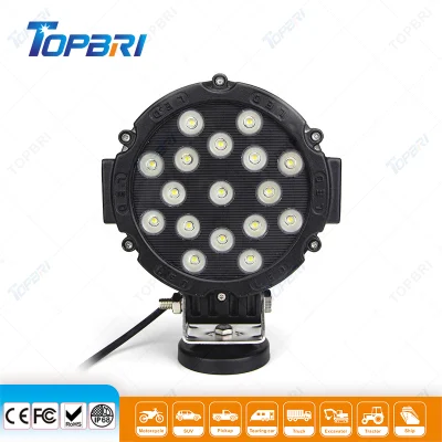 Topbri Emark 12 V 50 W Laser-Flut-LED-Arbeitsscheinwerfer für Auto und Motorrad