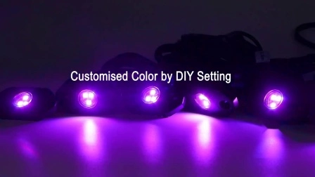 RGBW Pod LED Auto dekorative RGB Mini LED Rock Licht