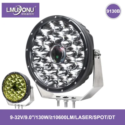 Lmusonu 9130b Beste Qualität Neues LED-Fahrlicht LED-Laserlicht 9,0 Zoll 130 W 10600 lm Punktstrahl Dt-Anschluss