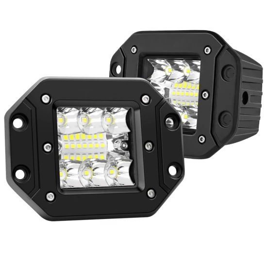 5-Zoll-Auto-Quadrat-Unterputz-Pods 39 W Offroad-LED-Heckstoßstangen-Nebelarbeits-Fahrlicht für 4X4 ATV UTV